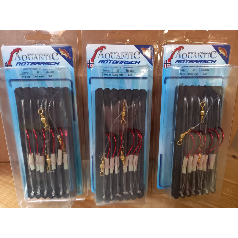 Roodbaars onderlijn systeem (haak 3/0)